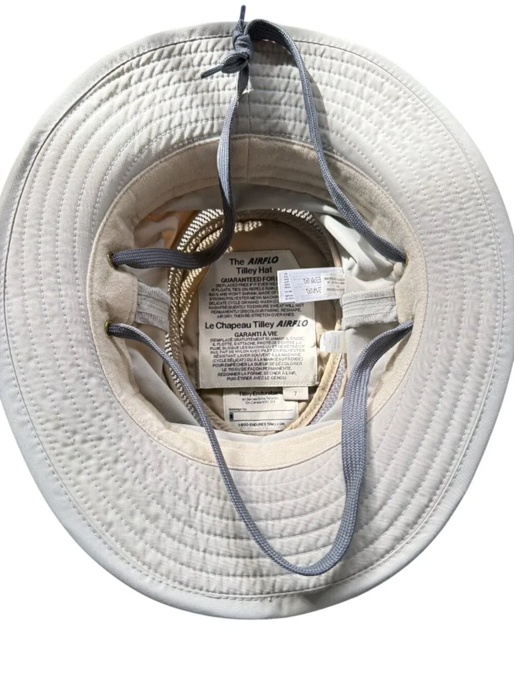 Tilley LTM5 Airflo Sun Hat Gray 7 Unisex Small